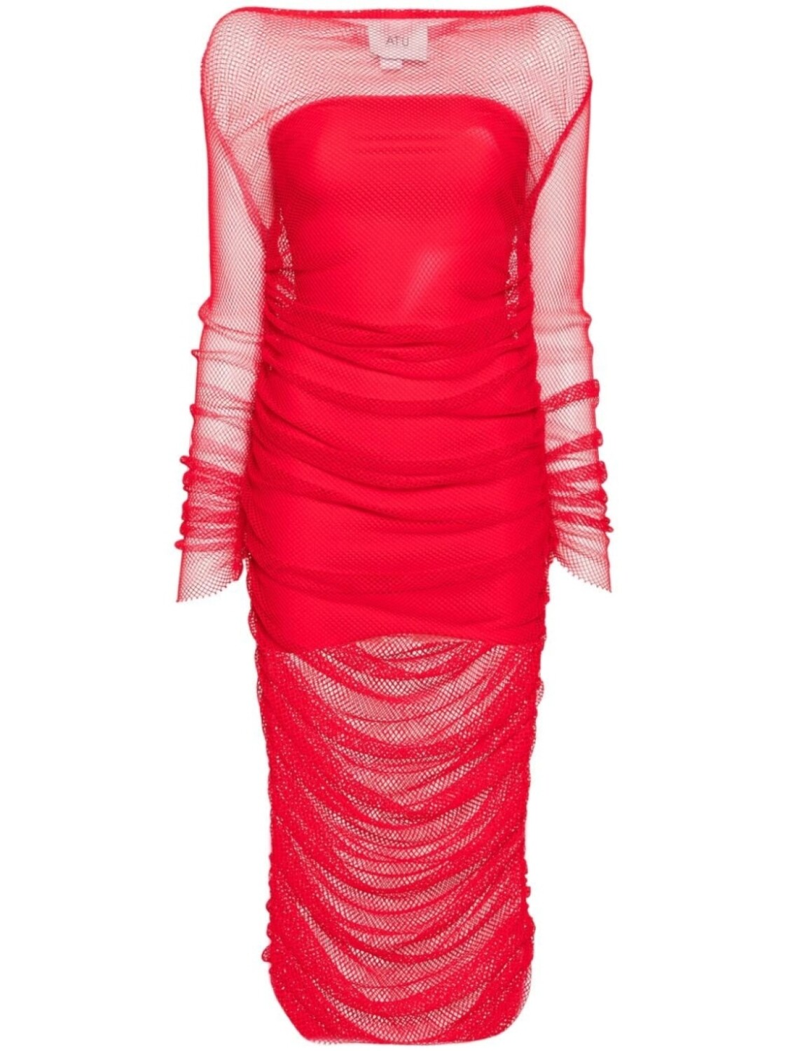 

Atu Body Couture платье с сетчатым дизайном, красный