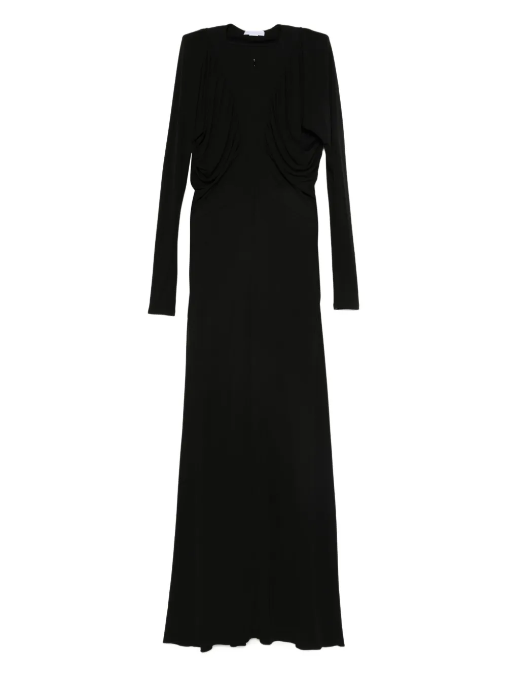 

Платье макси с драпировкой STELLA MCCARTNEY, черный