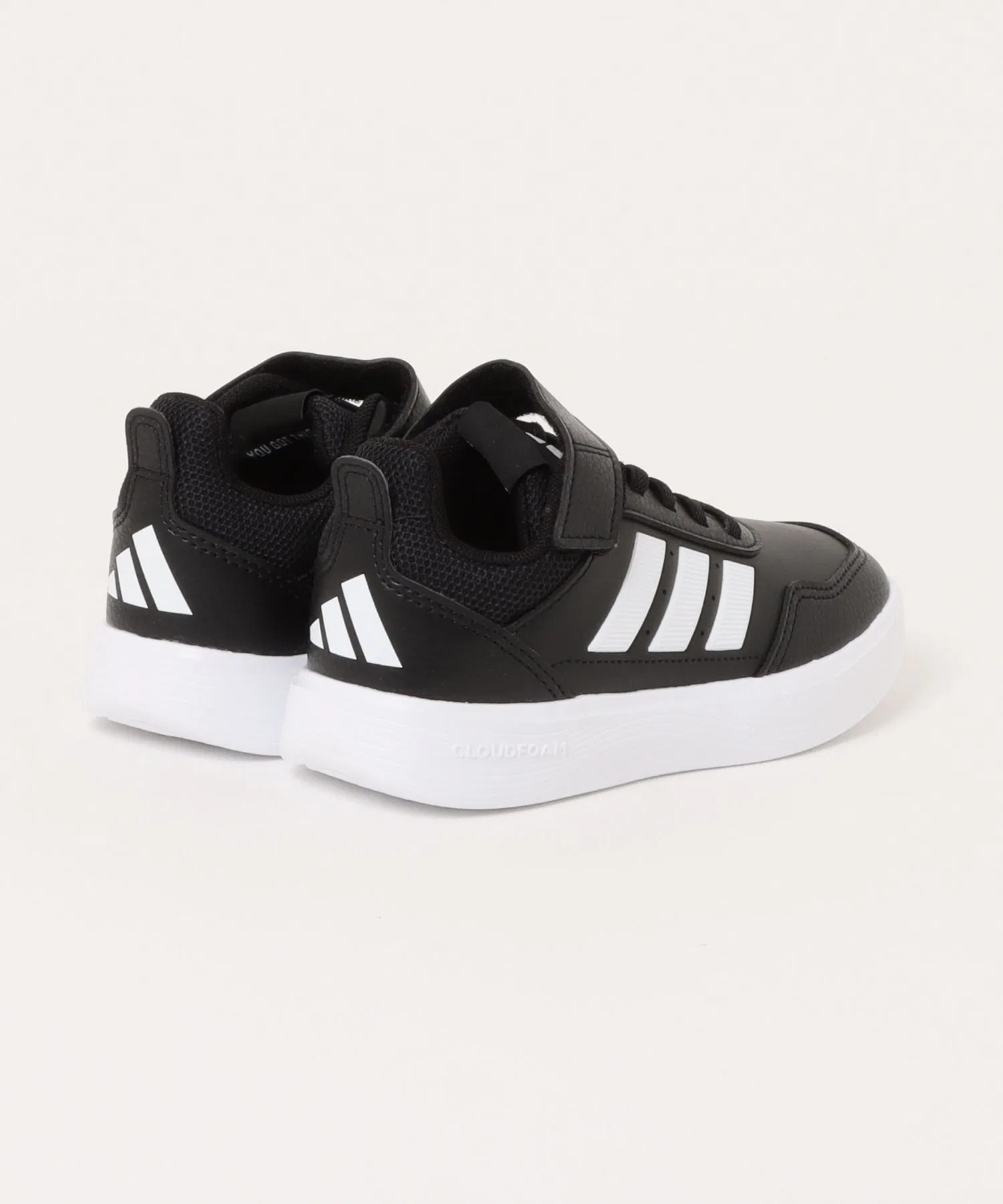 Детские кроссовки adidas Tensaur Sport Lite K чёрные с белым — фото 2