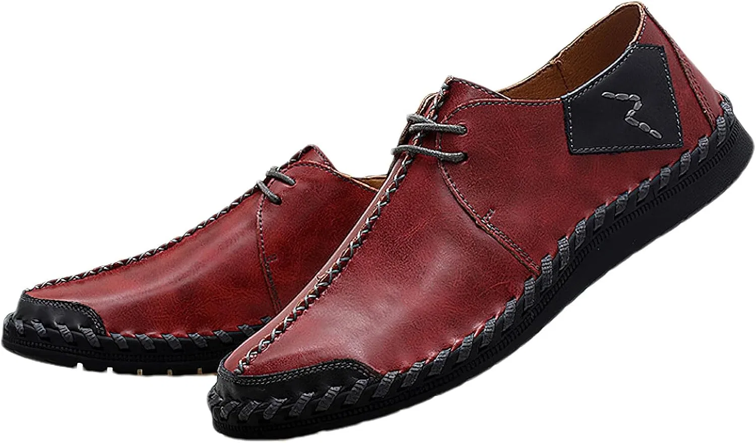Лоферы из кожи, slip-on, rismart, бордовый — фото 2