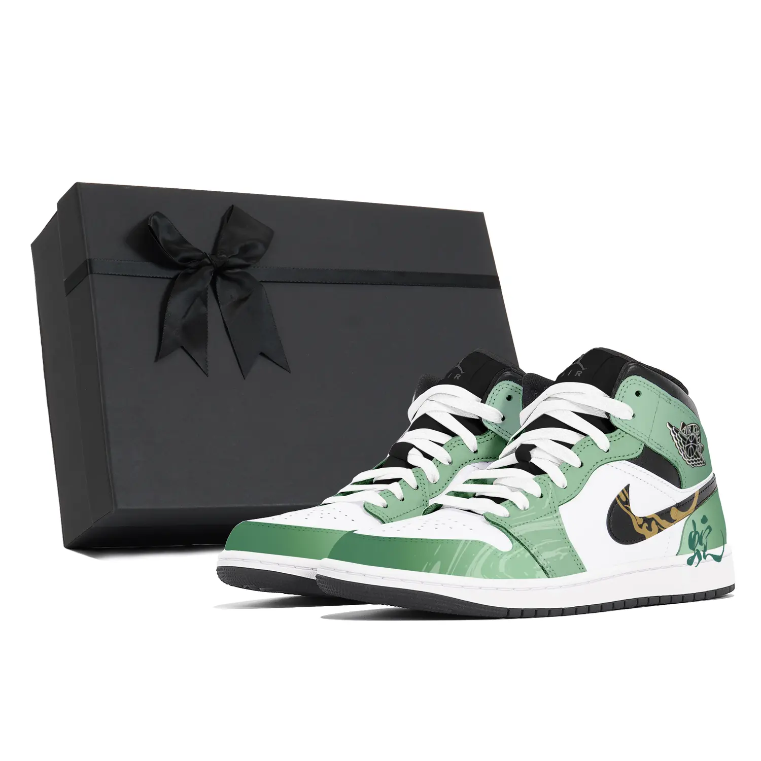 

Jordan Air 1 Dusty Cyan Feather, Box устойчивые к истиранию кроссовки Mid Top Vintage баскетбольные мужские Emerald Green