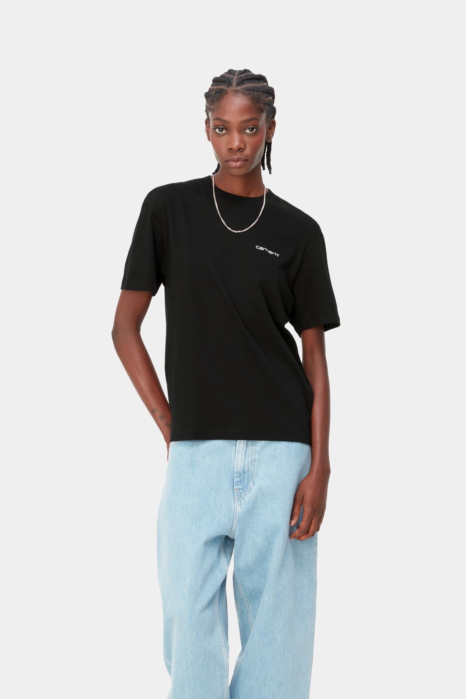 

Женская футболка с вышивкой Script Carhartt, черный
