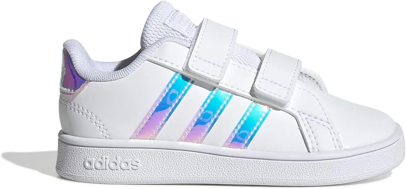 Детские туфли унисекс Grand Court Lifestyle на липучке adidas, белый