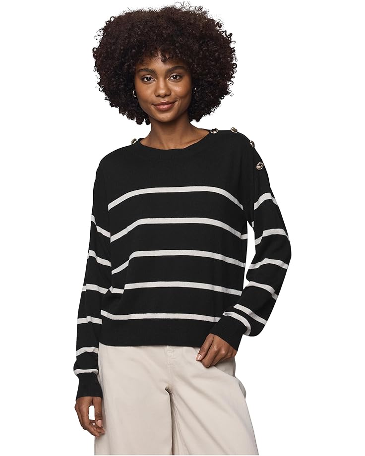 

Женский свитер Splendid Stephanie Stripe, Black/Pale Oak