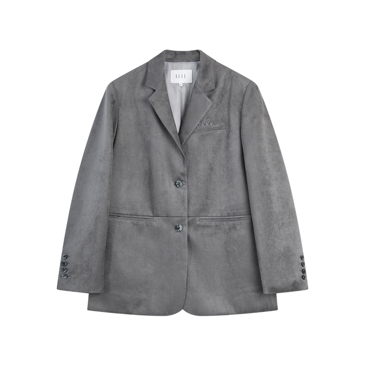 

Деловой костюм для женщин с классическим воротником ELLE, темно-серый