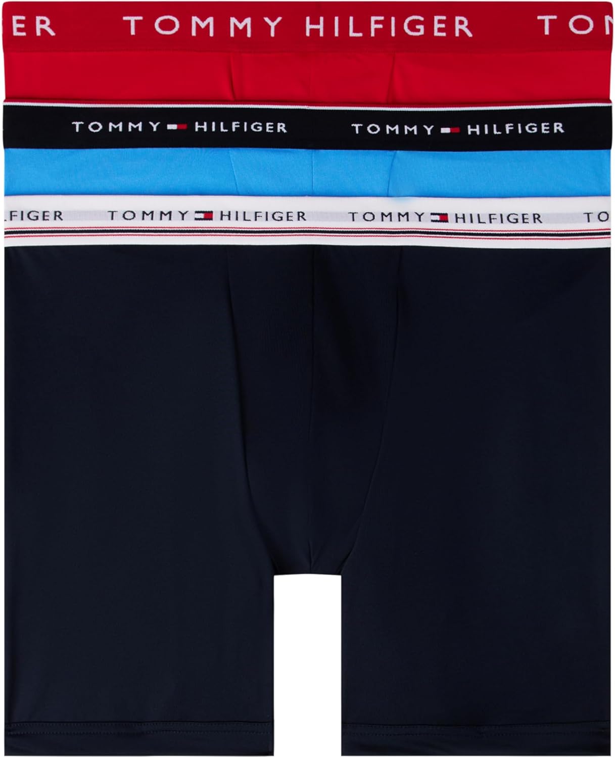 

Комплект из 3 пар трусов-боксеров Tommy Hilfiger Micro Classics для мужчин, Copenhagen Blue, Primary Red, Desert Sky