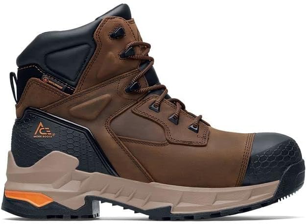 Ботинки ACE для взрослых унисекс Redrock Industrial Ace Work Boots, Brown (Ct) — фото 2
