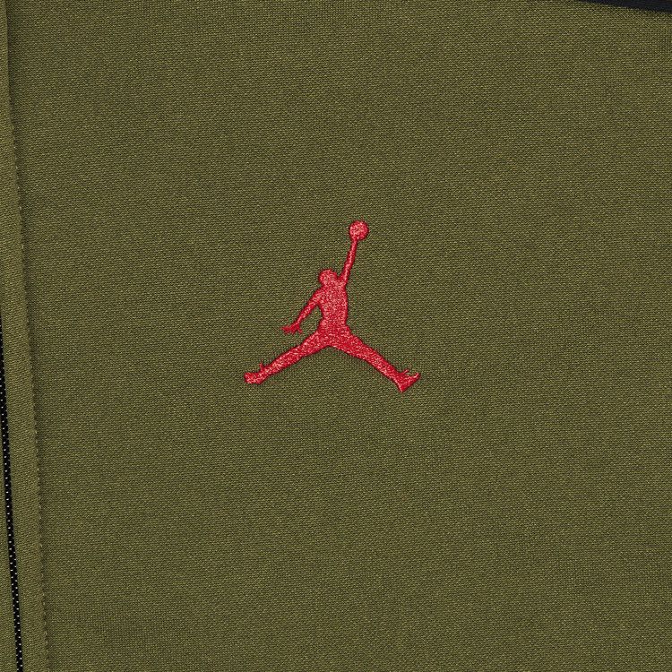 Спортивная куртка Supreme x Jordan Tricot Track Jacket, Olive — фото 3