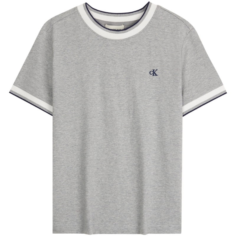 Calvin Klein Футболка Women's P79 Coconut Gray Crew Neck Moderate — фото 2