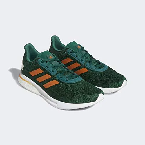 Мужские кроссовки Adidas Supernova +, темно-зеленый/оранжевый — фото 2