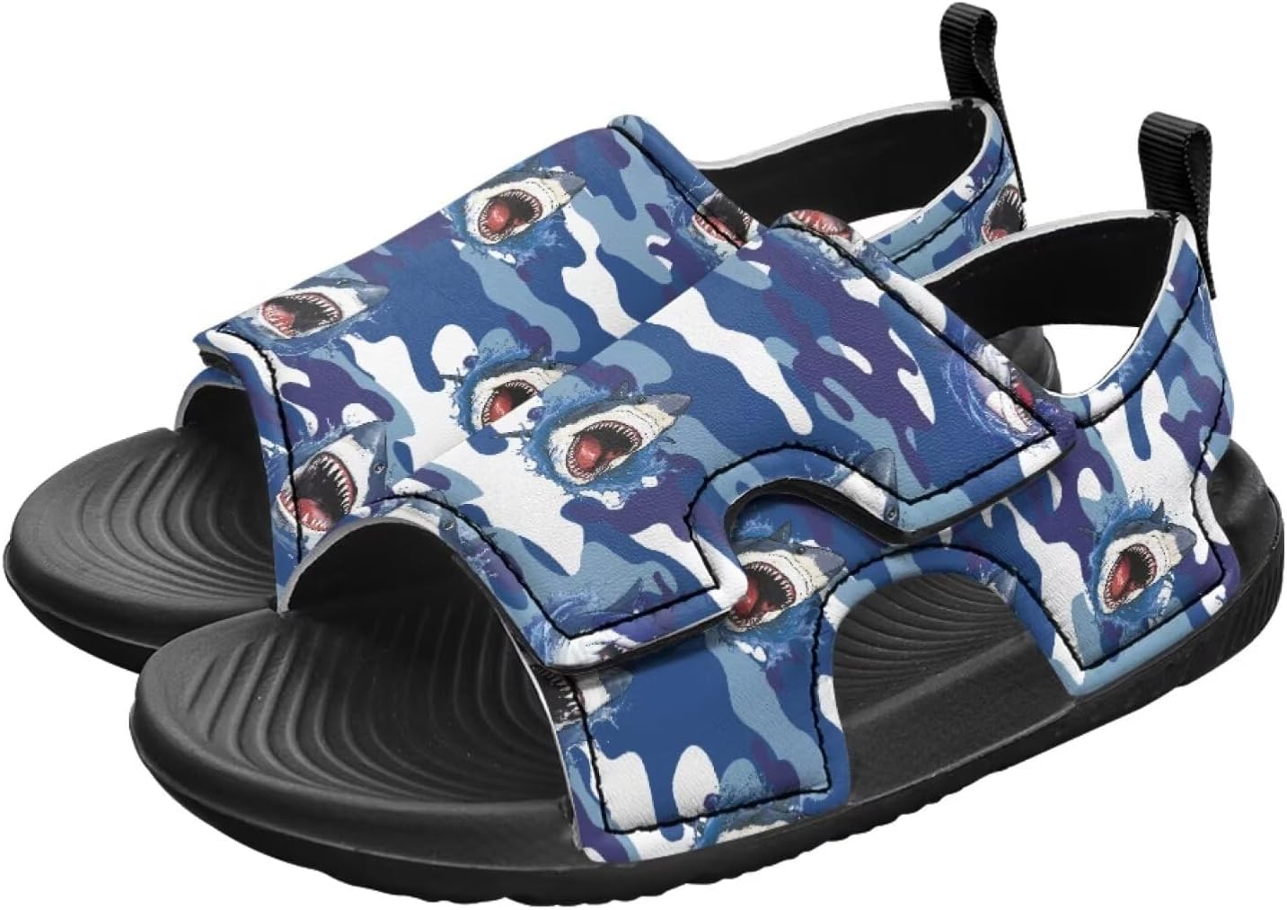 

Детские походные сандалии Летние пляжные спортивные сандалии Обувь для воды Открытый носок Летние спортивные сандалии для малышей/детей младшего возраста/старших детей Cugasmaru, Shark
