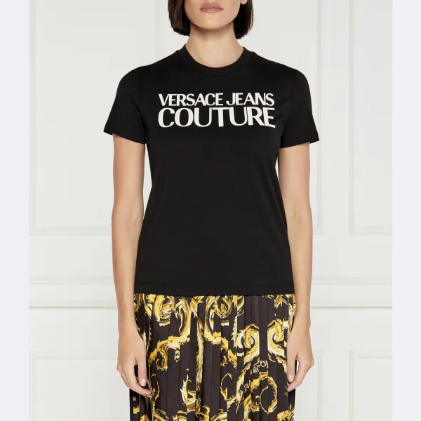 

Облегающая футболка Versace, черный