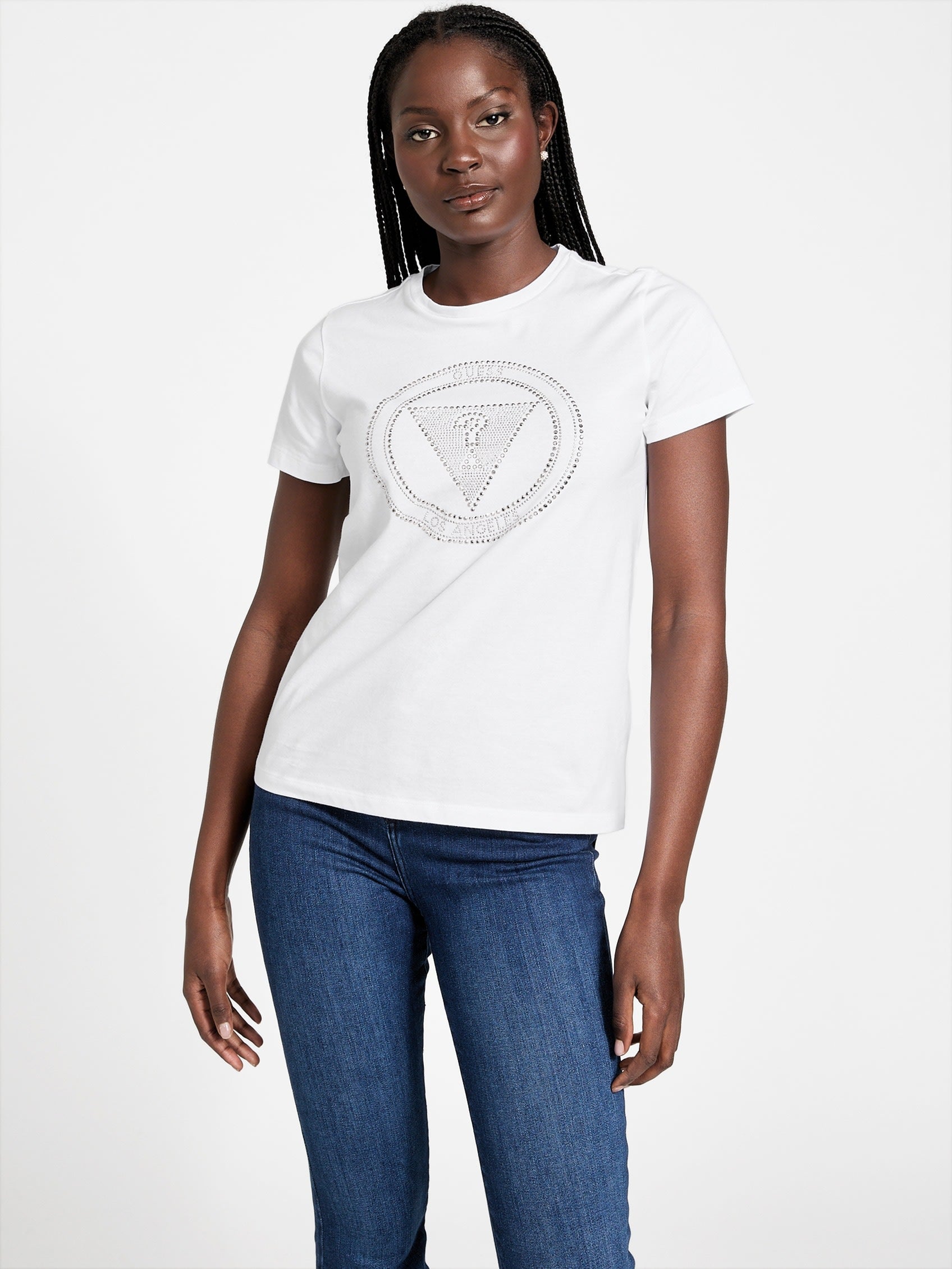 

Треугольная футболка Eco Liana Guess Factory, цвет pure white