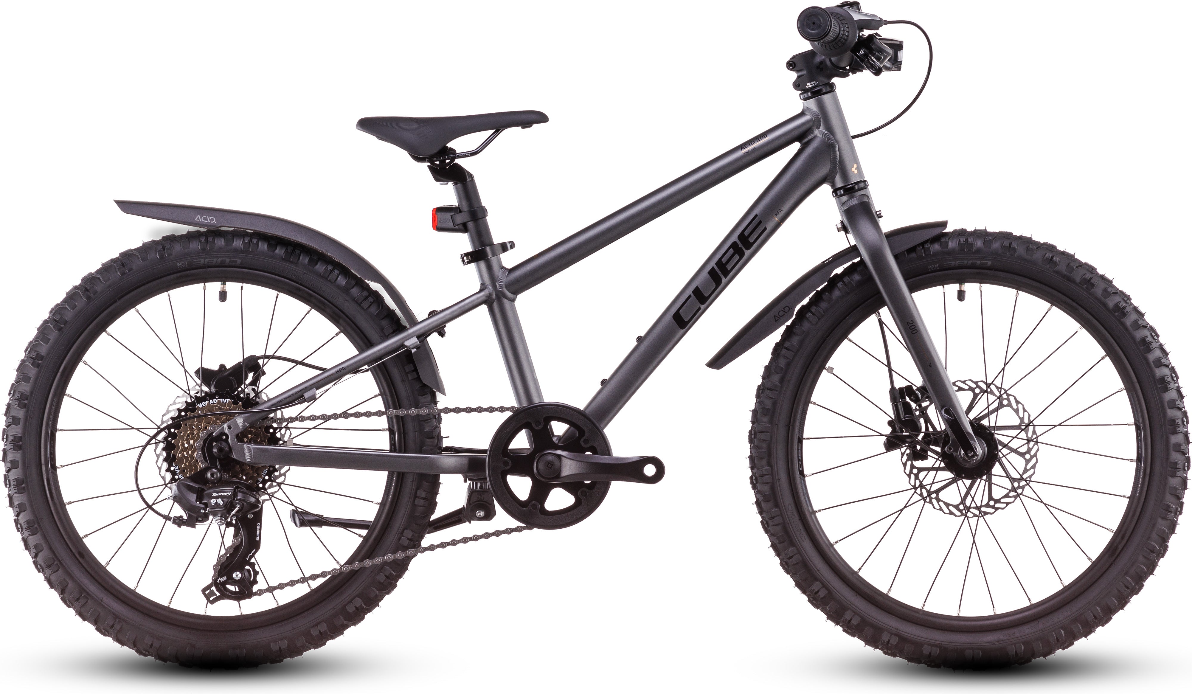 

Детский велосипед Cube Acid 200 Disc Allroad grey´n´flash (2025)