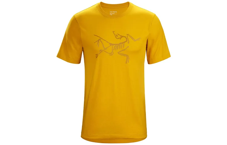 Футболка Ionia Merino Wool мужская с круглым вырезом, умеренно прямой крой Arcteryx, Core Yellow/Nucleus