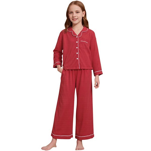 

Детский комплект пижамы с длинным рукавом и брюками Inspire Chic, Red