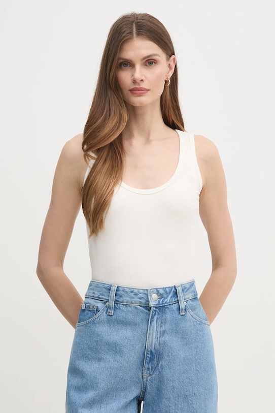 

Топ Calvin Klein, бежевый