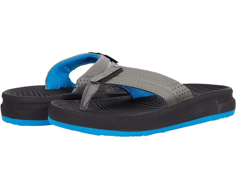 

Сандалии Quiksilver Quiksilver Oasis Flip Flops, цвет Grey/Black/Blue