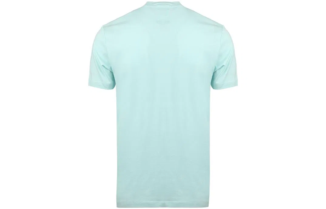 Футболка FW23 мужская Light Blue EMPORIO ARMANI — фото 3