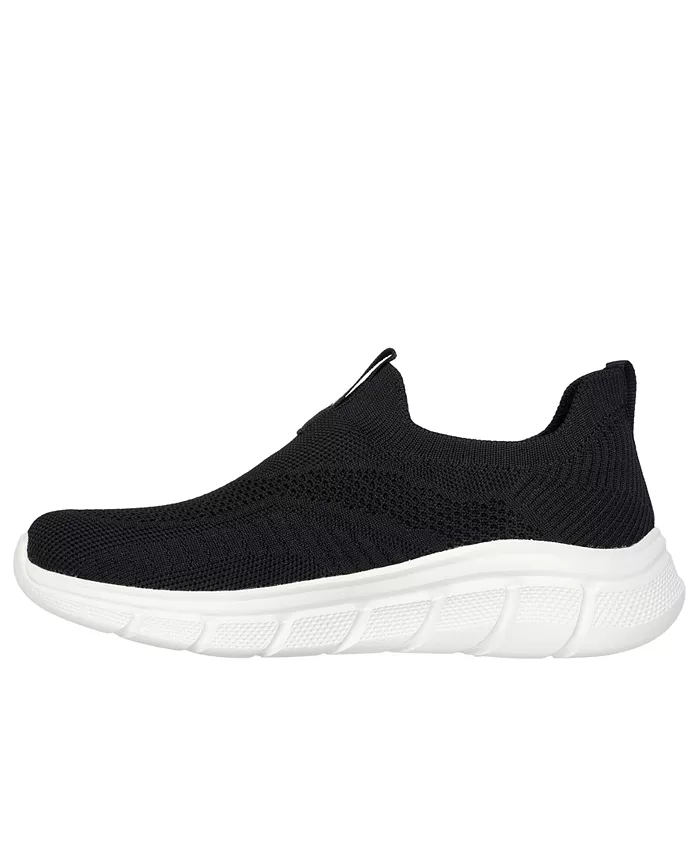 Женские BOBS Sport B Flex - повседневные слипоны от Finish Line Skechers, черный — фото 2