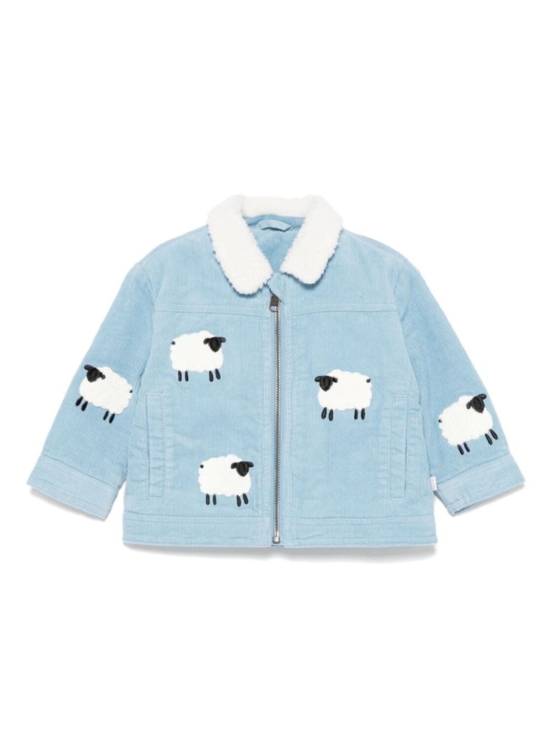 

Stella McCartney Kids куртка с овечьим узором, синий