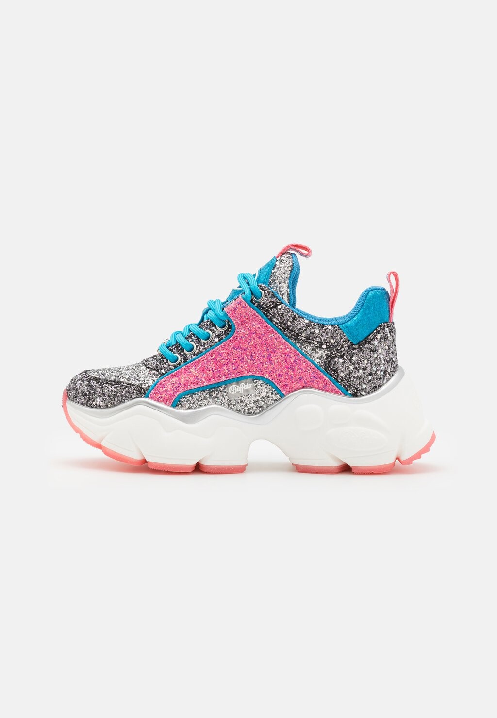 Кроссовки низкие BINARY GLAM Buffalo, цвет pink/silver/multi-coloured