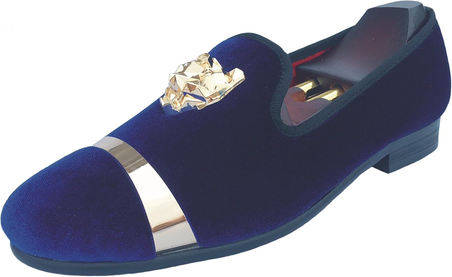 

Мужские бархатные слипоны Justar с золотой пряжкой, праздничные туфли для свадьбы и вечеринок