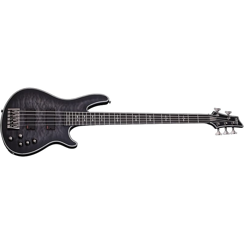 

Басс гитара Schecter Hellraiser Extreme-5 See-Thru Black Satin STBLS NEW 5-String Electric Bass Guitar + GIG BAG