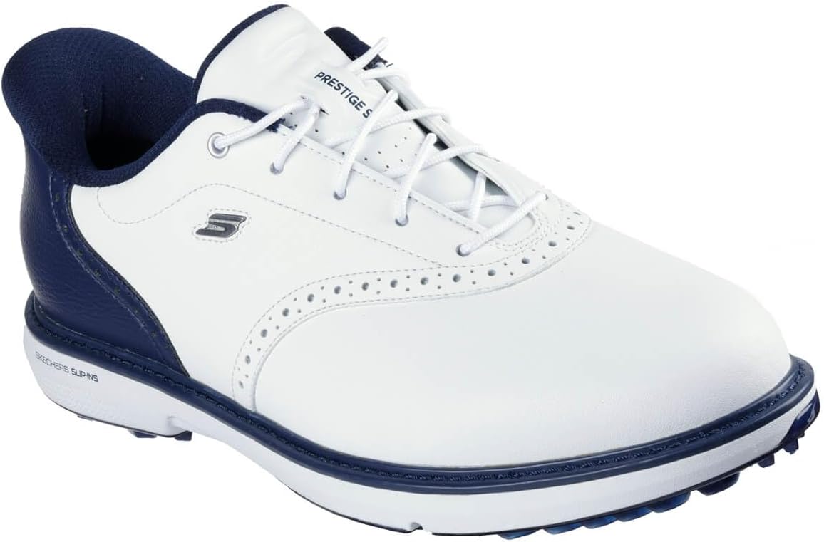 

Мужские гольф-кроссовки Skechers Prestige с анатомической стелькой, белый/синий