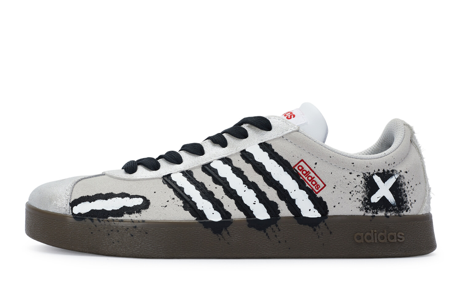 

Кроссовки adidas neo Skateboarding Shoes Unisex Low-top Black/white/silver, черный
