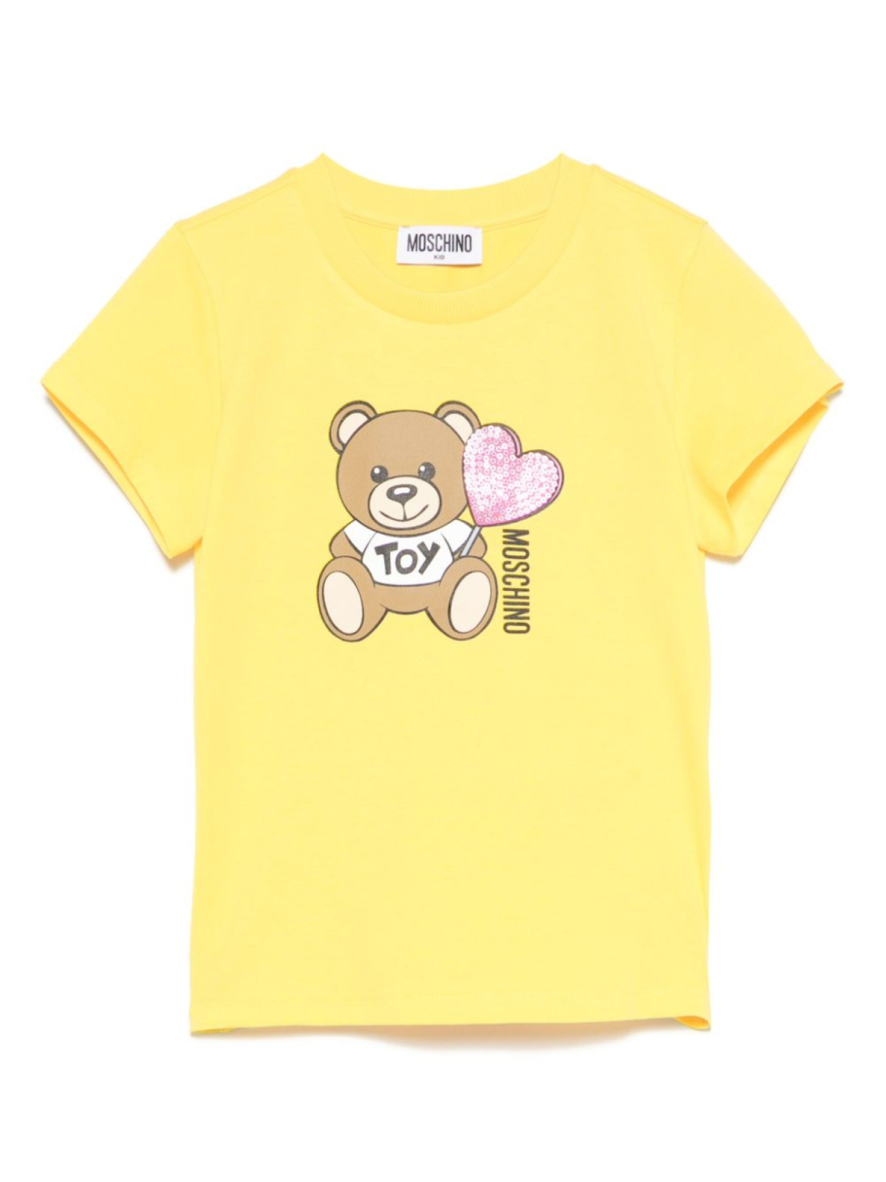

Moschino Kids футболка с принтом Teddy Bear, желтый