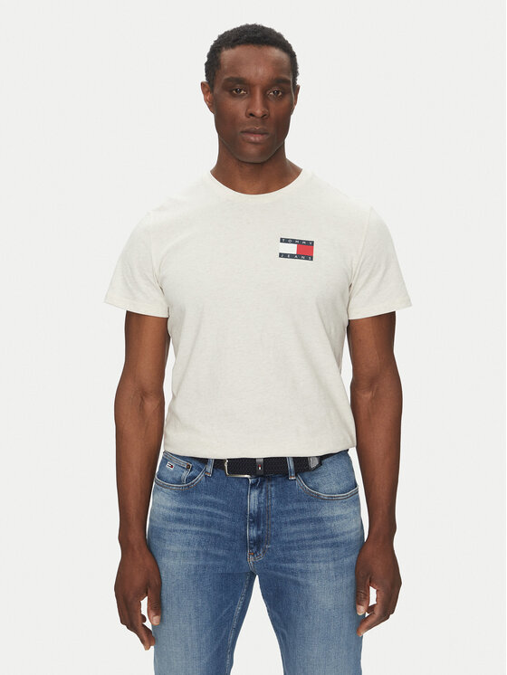 

Облегающая футболка Essential DM0DM20740 Tommy Jeans, бежевый