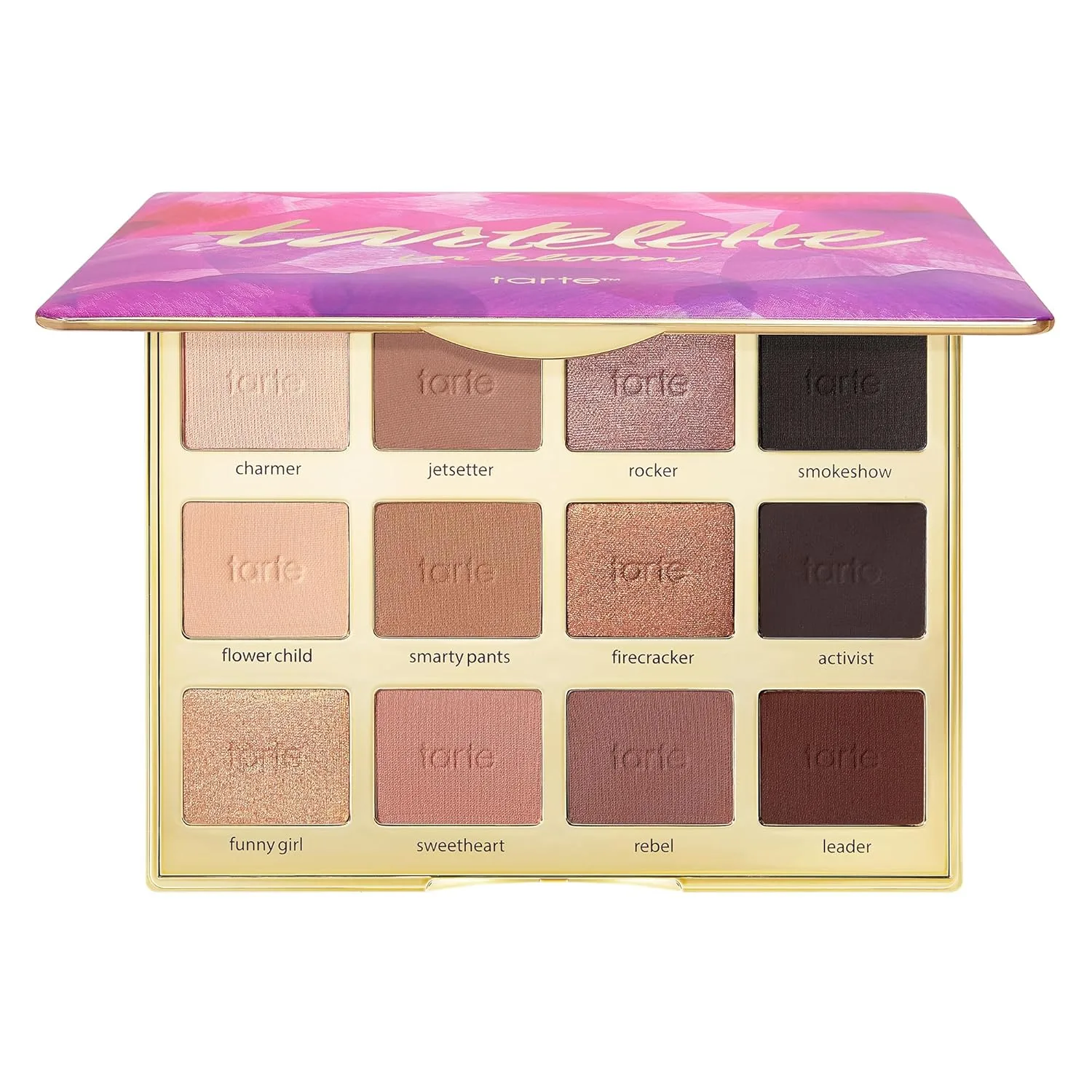 Tarte Tartelette In Bloom Amazonian Clay палетка теней для век с нейтральными матовыми и шиммерными оттенками, стойкая, веганская и cruelty-free, Multicolor