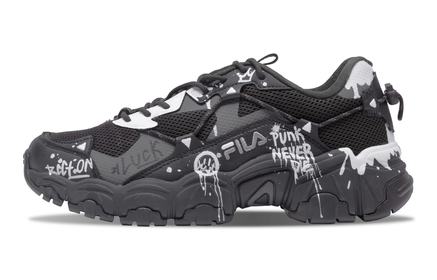 

Кроссовки FILA Cat Claw Lifestyle Shoes Women's Low-top Black/White/Gray, черный/белый/серый