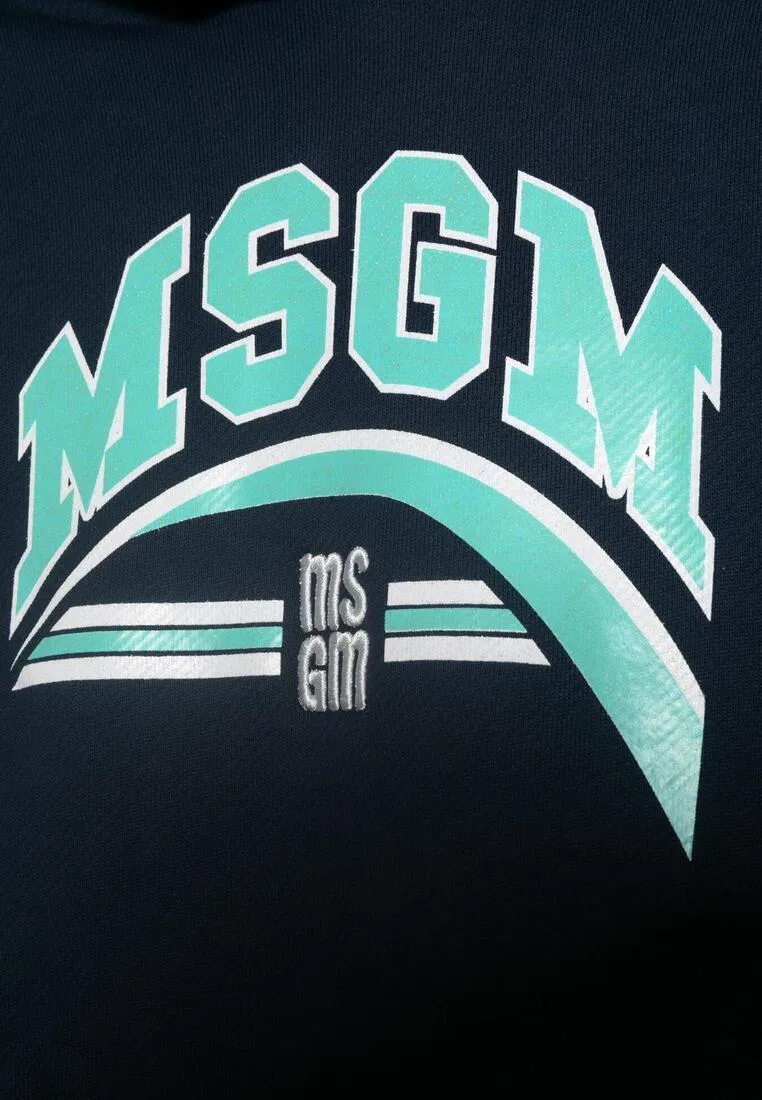 Худи детское, хлопок, белый Msgm — фото 2