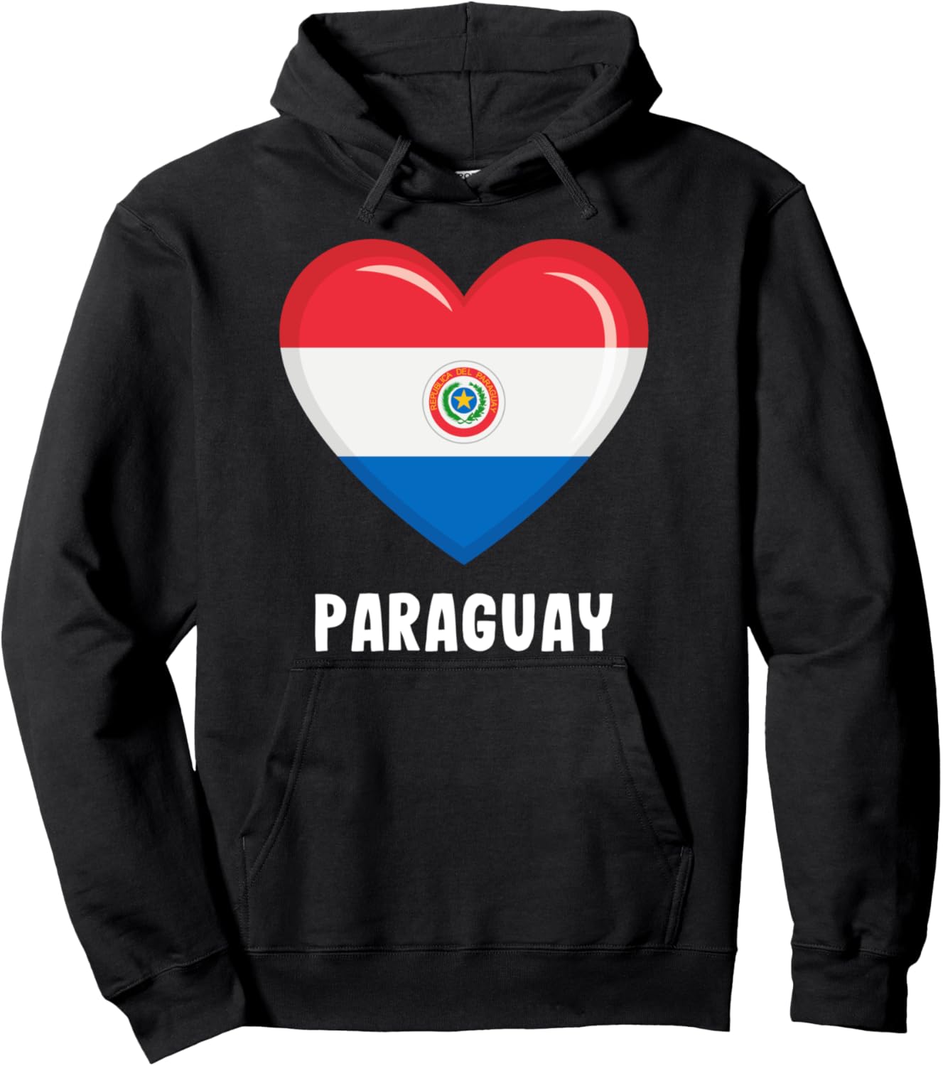 

Толстовка с флагом Парагвая, Толстовка с изображением Парагвая Paraguay Flag Clothing, черный