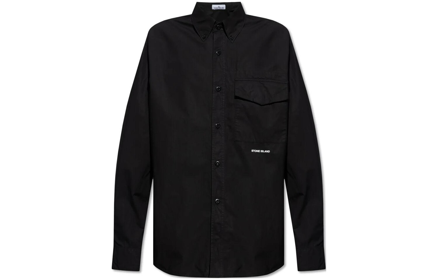 

Рубашка мужская Stone Island Logo-print, черный