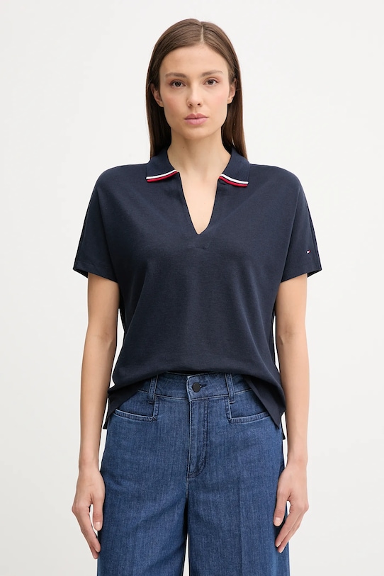

Поло Tommy Hilfiger, темно-синий