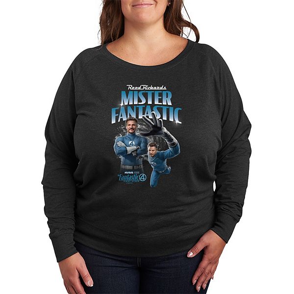 

Plus size футболка Mr Fantastic с длинным рукавом Marvel, Heather Charcoal, Черный, Plus size футболка Mr Fantastic с длинным рукавом Marvel, Heather Charcoal