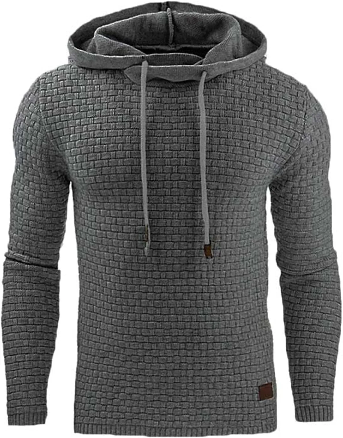 Толстовка Waffle Knit для мужчин с капюшоном и длинными рукавами