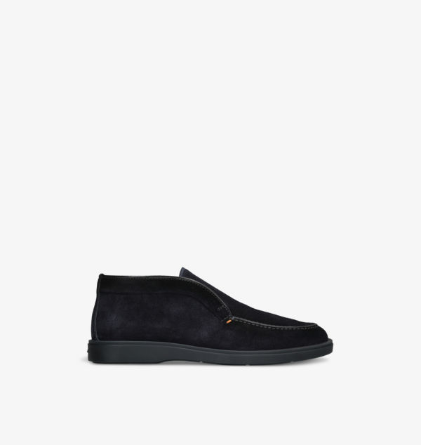 

Замшевые мокасины Detroit на толстой подошве Santoni, синий