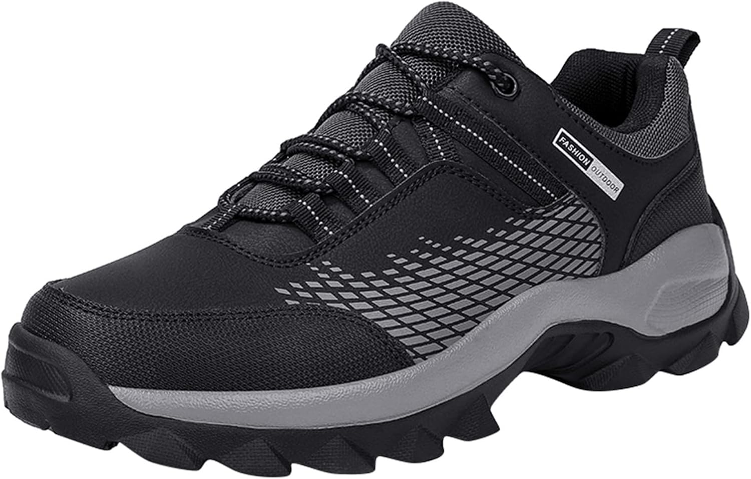 

Мужские кроссовки BORAMAX для ходьбы, легкие беговые кроссовки, мужские походные кроссовки, ультралегкие повседневные нескользящие спортивные кроссовки, черный