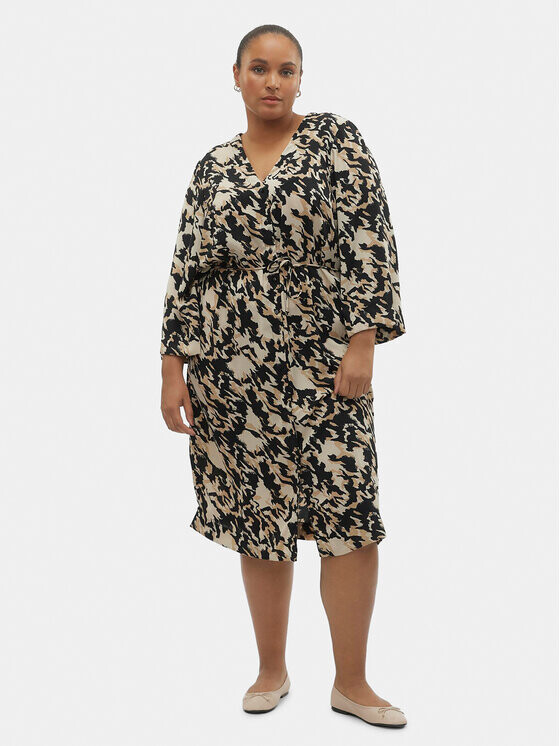 

Платье-рубашка стандартного кроя Vero Moda Curve, мультиколор