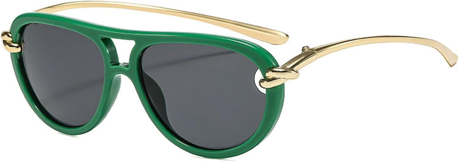 

Солнцезащитные очки Willochra Retro Oversized Double Bridges Pilot для женщин, модные мужские солнцезащитные очки для активного отдыха с защитой от УФ-излучения UV400, C2