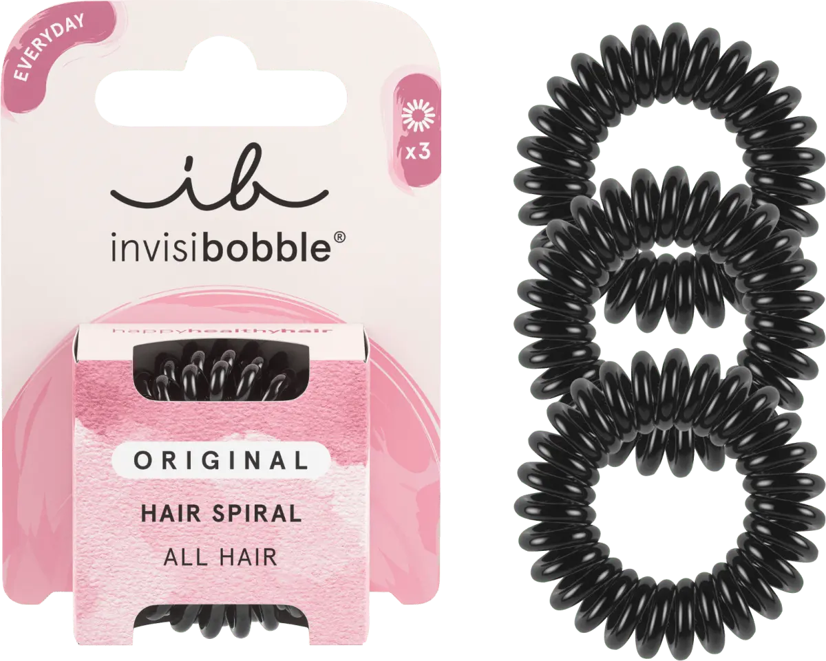 

Резинки для волос Original True Black 3 шт. invisibobble, Серый, Резинки для волос Original True Black 3 шт. invisibobble