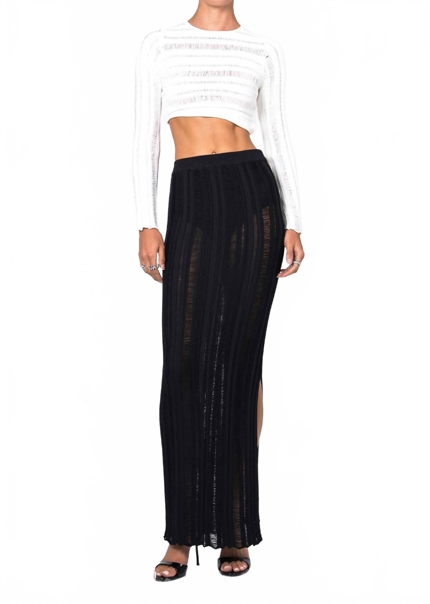 

Розалин топ с длинным рукавом в белом NONCHALANTLABEL