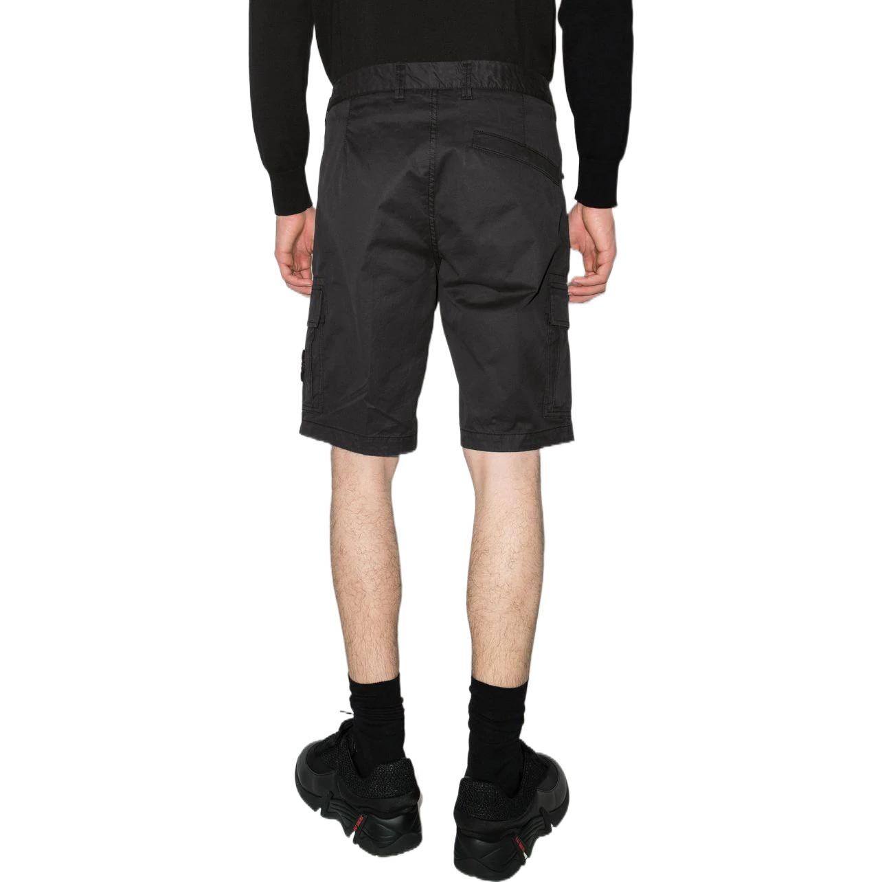 

Повседневные шорты мужские черные Stone Island, черный