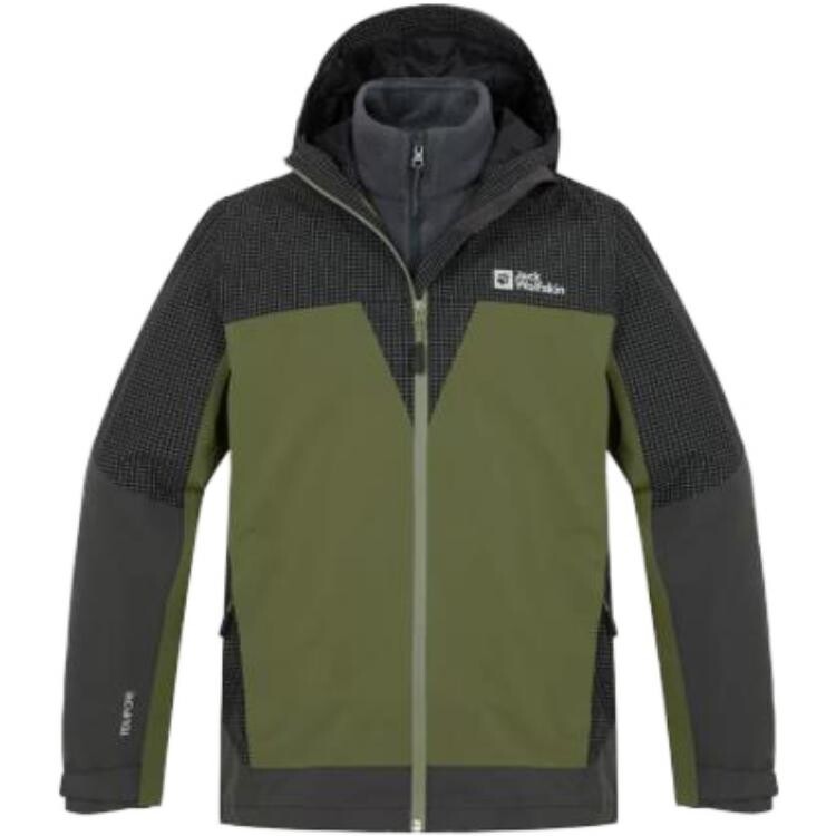 

Куртка мужская Jack Wolfskin, цвет Black/bright yellow 6055