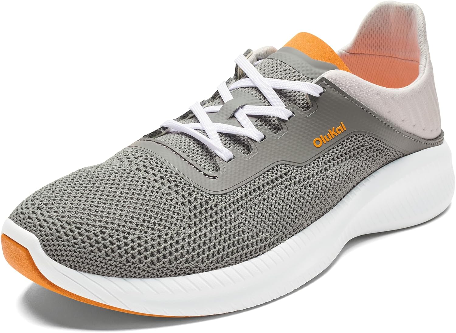 

Мужские кроссовки OLUKAI Island Hopper, готовые к путешествиям и спортивные туфли, мягкая и дышащая трикотажная ткань, конструкция с открытой пяткой, Storm Grey/Storm Grey