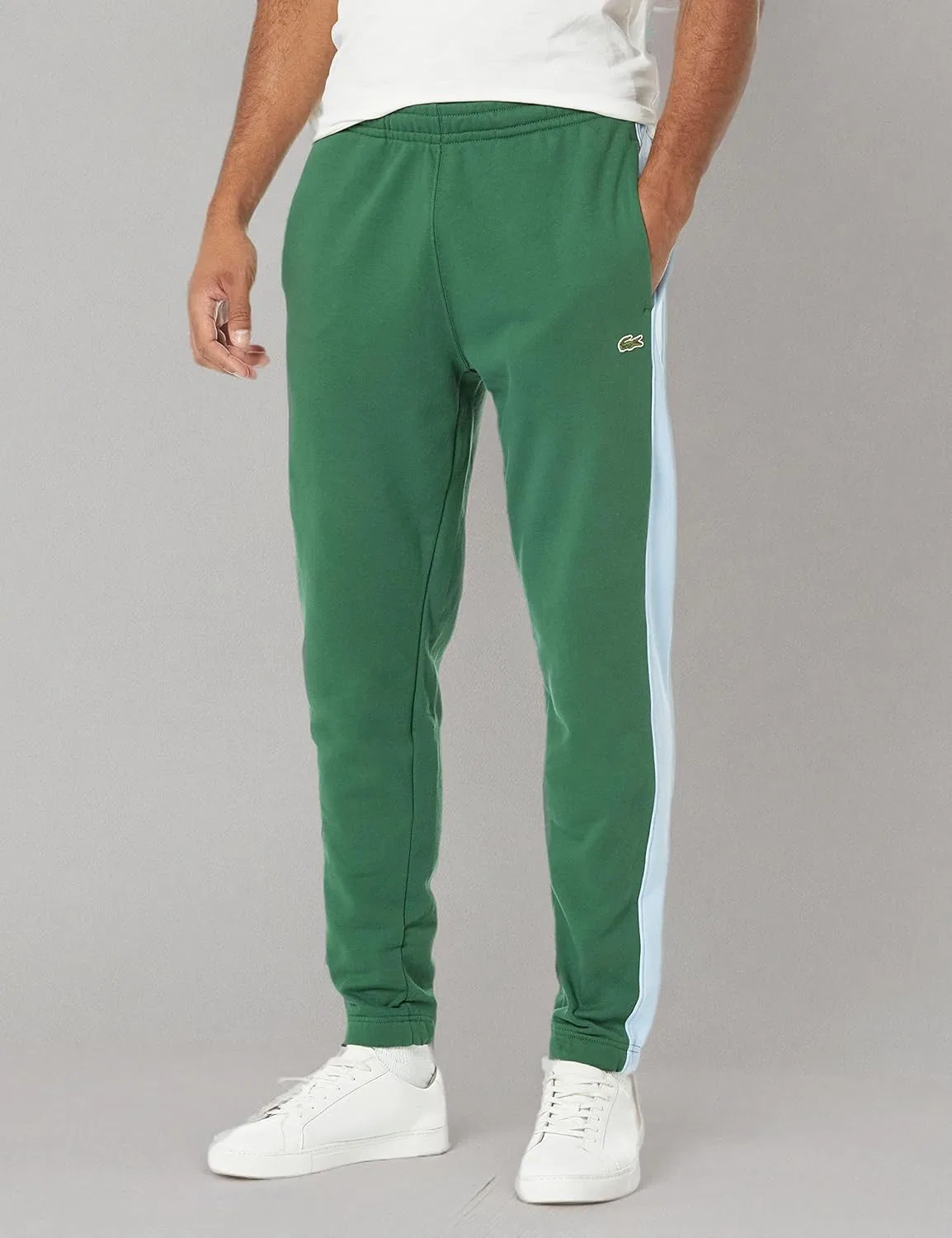 Спортивные брюки Lacoste Хлопковый флис с логотипом Crocodile, Мужские, темно-синий — фото 3